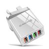 Colorful 4 Usb Phone Charger 3a Tablet Travel Charger Eu Plug Charging Head