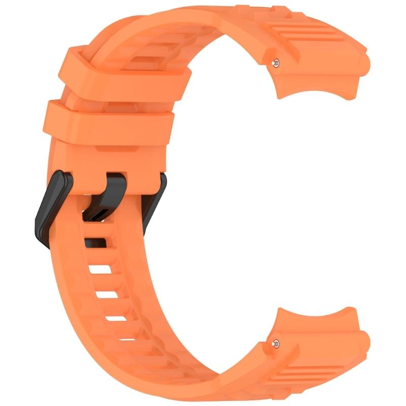 Sweatproof Sport Silicone Straps Multiple Hole Adjustable Universal Fit Flexible Soft Silicone Watch Band for Smartwatches