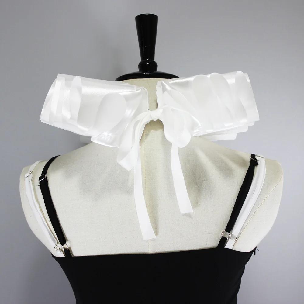 Women Satin Fake Collars Female Shirt Detachable Collars Sweater Half Shirt Blouse Tops False Collars Neck Ruff Necklace Shawl