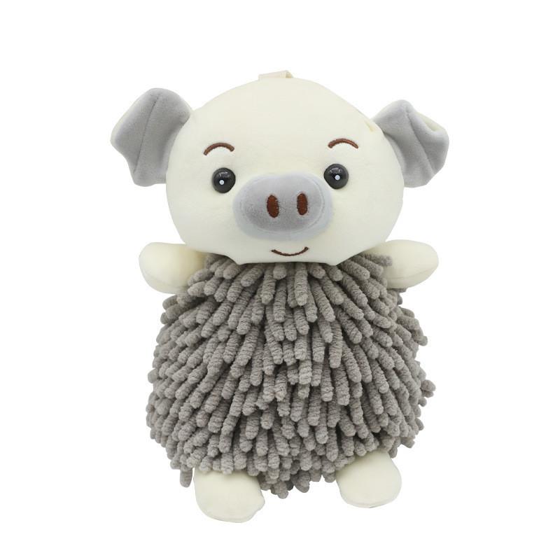 Adorable Cartoon Elephant Chenille Hand Drying Plush Doll Multifunctional Creative Absorbent Hand Towel Toy Ideal For Southeast Asian Home Decoration