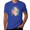 Bloom Floral Heart Human Anatomy pink roses flowers T-Shirt animal prinfor boys sublime Men's cotton t-shirt