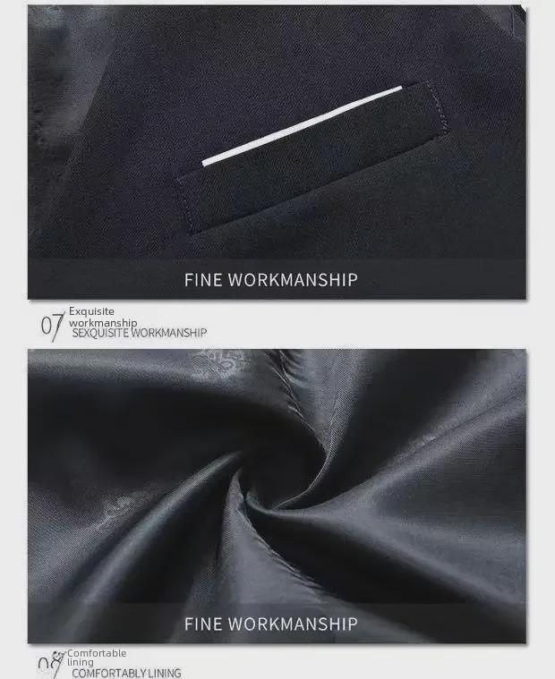 Men's Large Korean Style Slim Fit Iron-Free Suit Vest