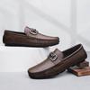 Fashion Men's Genuine Leather Loafers Slip-On Casual Shoes Comfortable Soft Sole Classic Driving Moccasins for Men Business Dress Shoes