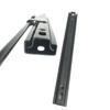 Vehicle Seat Adjustment Rail Assembly, Two Black Metal Slide Rails with Release Handle for Replacing a Worn Seat Sliding Mechanism