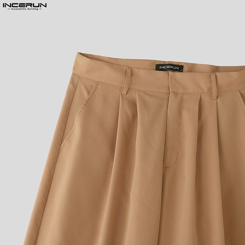 INCERUN Men Two Pieces Sleeveless Ruffled Tank Tops and Trousers Casual Pants Sets Outfits