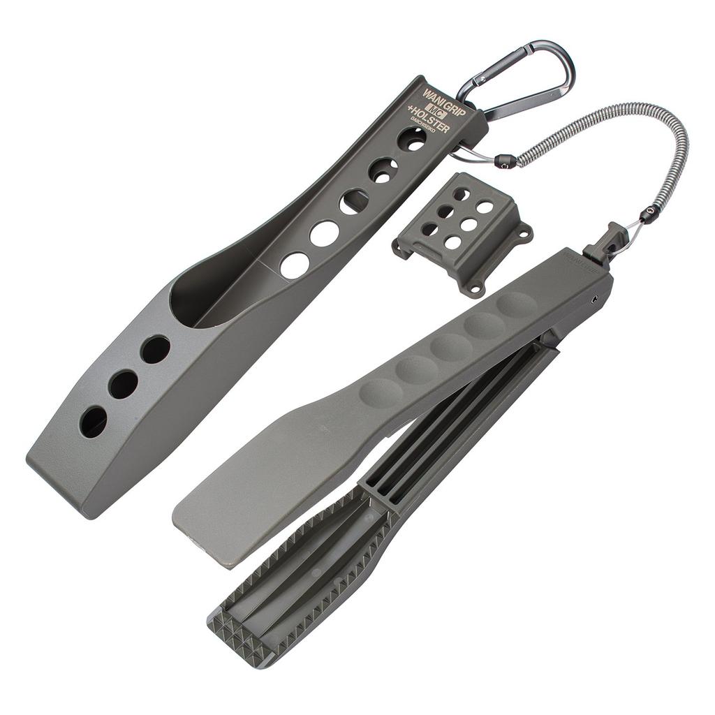 Daiichi Seiko Fish Grip Wani Grip Mini MC Foliage Fish Fishing Fishing Fishing + Holster, Green, Clip, Pliers, Grip,