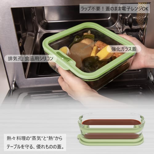 BOROHOUSE Heat-Resistant Glass Storage Containers, 3-Piece Set (240ml X 2, 560ml X 1) - Microwave, Oven, and Freezer Safe, Silicone Lids, Airtight Con