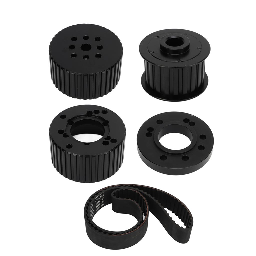 Belt Pulley Kit with 1.5in Width Cogged Belt PC2258 Replacement For 383 400 413 440 Engine