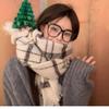Winter Plaid Scarf Warm Long Pashmina Fashion Cashmere Scarves  Women