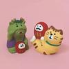 ZAKKA Creative Gift DIY Decoration INS Miniature Scene Props for Japanese Cat Dragon Year New Year Resin Small Decorations