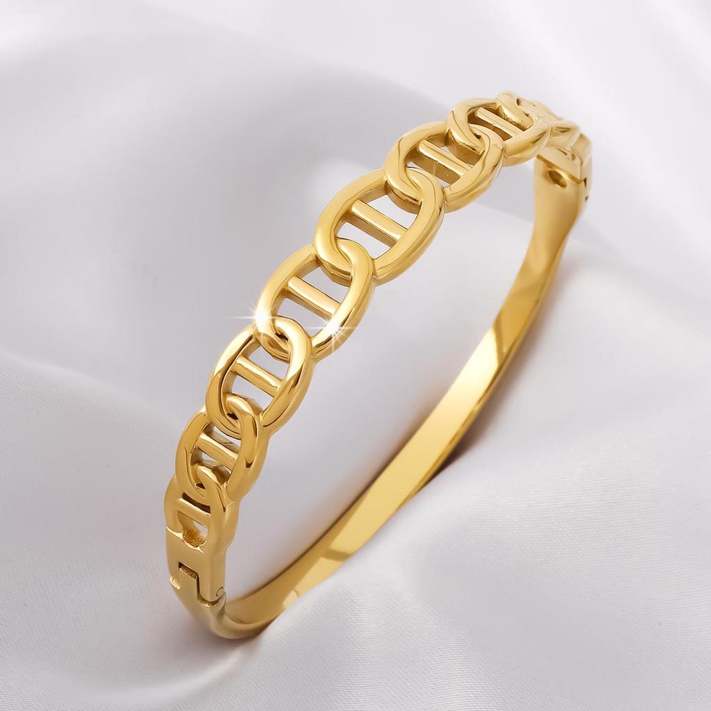 Trendy European Hot-Selling Japanese Korean Style Pig Nose Stainless Steel Women's Bracelet