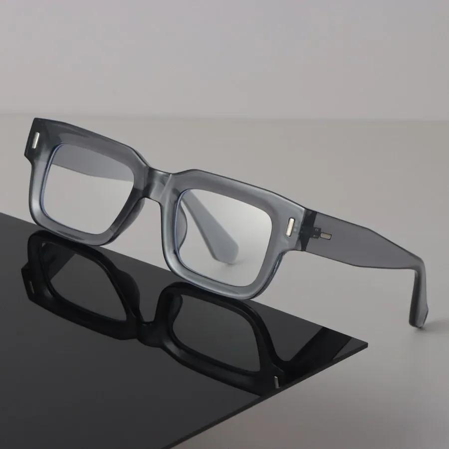 Minimalist Luxury Transparent Glasses Cool Square Frame Eyeglass Women Men Cool Clear Lens Frame Glasses