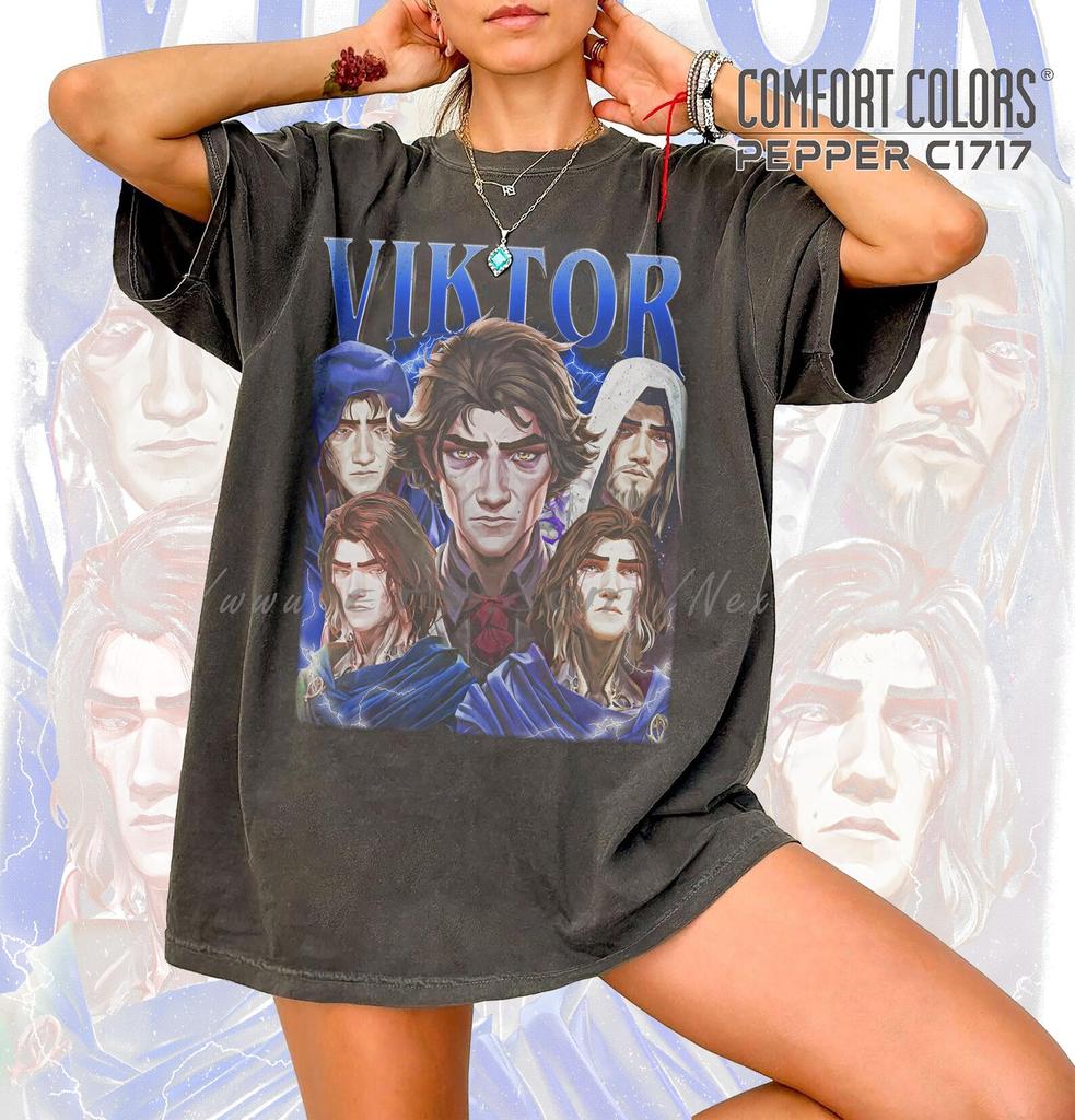 Arcane Viktor T-Shirt: Vintage 90er Gamer T-Shirt ID
