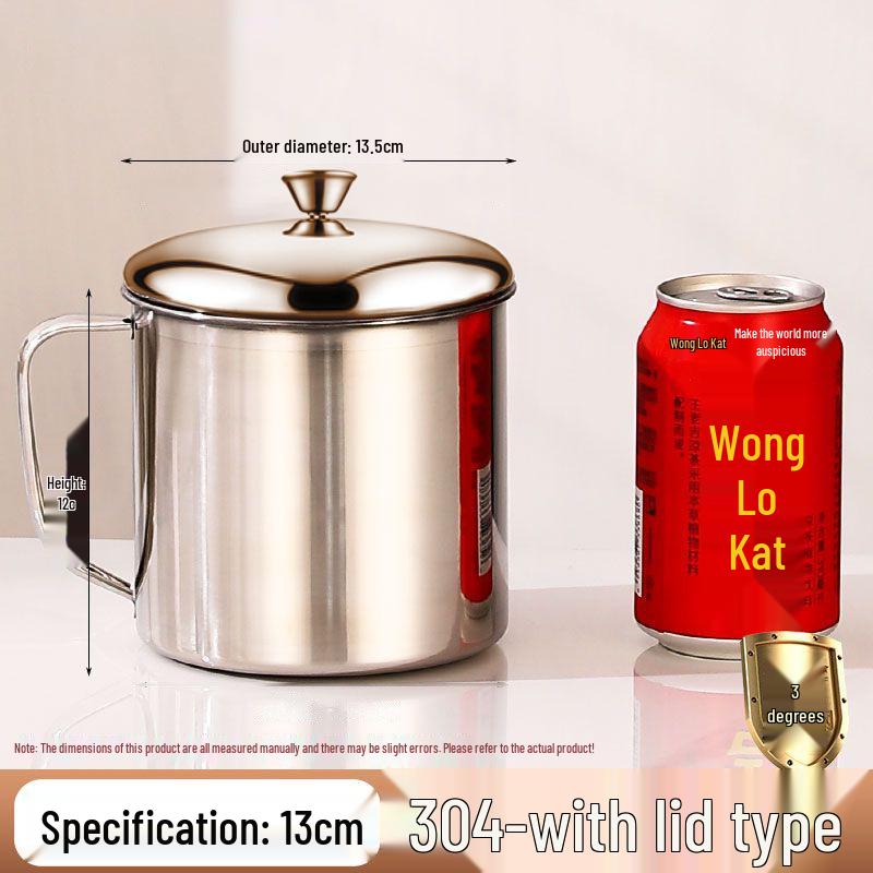 High-Quality Stainless Steel Water Cup with Handle for Kindergarten and Home Use