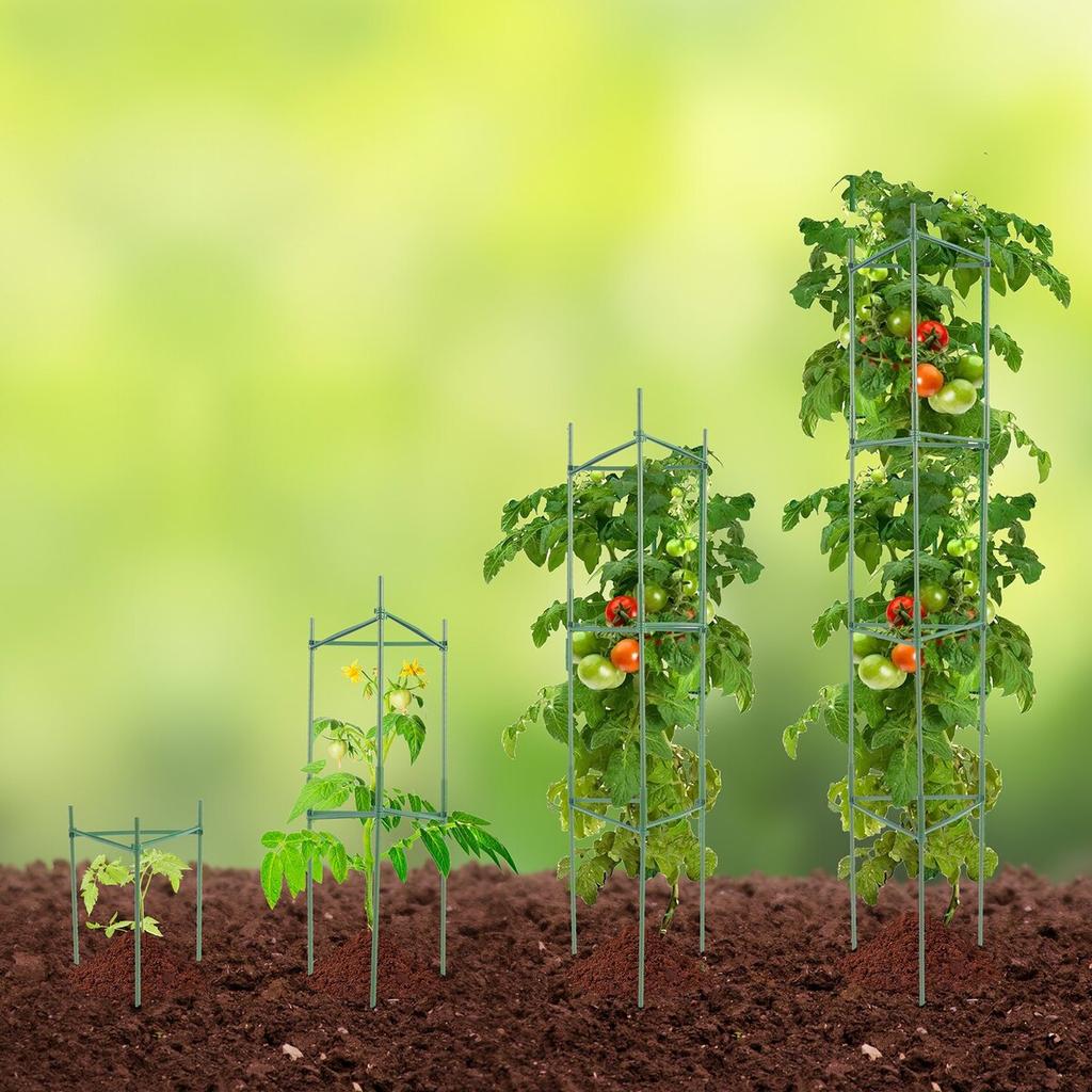 6 Packs Tomato Cages for Garden 48" Tomato Plant Stakes Support Cage