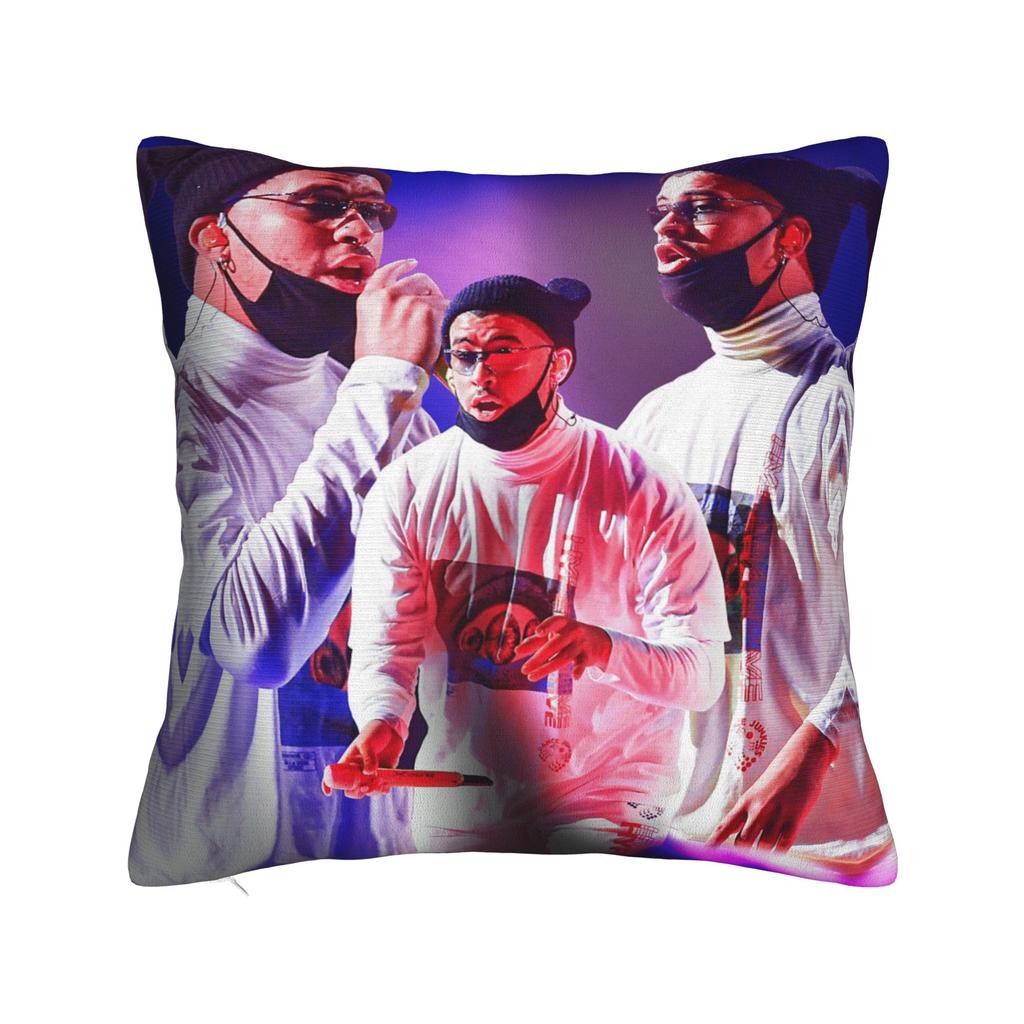 Bad Album Cute Pattern Square Pillow Covers Polyester Room Bunny Cushion Cover Creative Home Decoration Pillow Cover 45*45