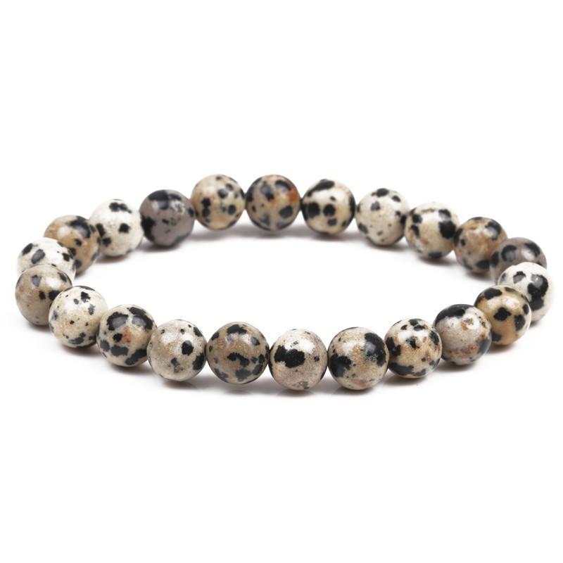 8Mm Natural Stone Bead Bracelet Men's Turquoise Elastic Bracelet.