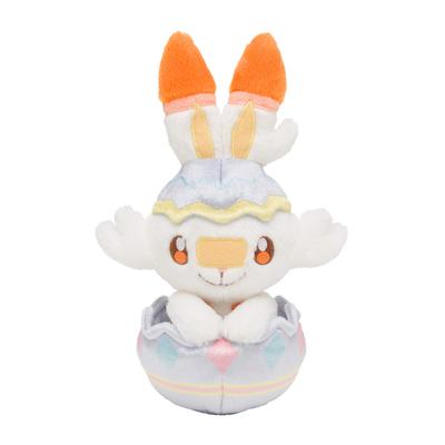 Pokémon Center Original Plush Toy: Happy Easter Basket - Scorbunny (Egg Play)