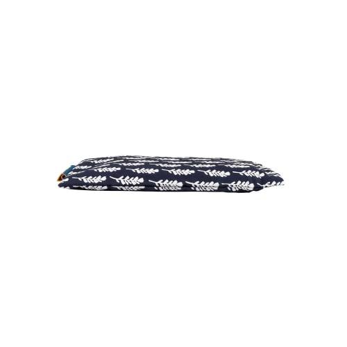 Yoga-Mad Eye Pillow, 100% Organic Cotton with Lavender and Flaxseed, for Stress Relief, Eye Bags, Aromatherapy, and Relaxation. Purple, Blue, One Size