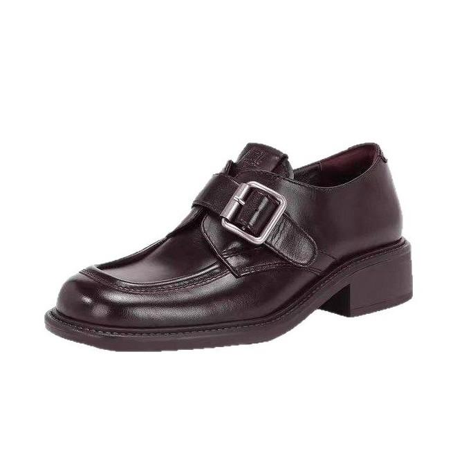 [Youshilai] Temperament thick heel small square head loafers women's 2025 spring new fashion casual versatile single shoes