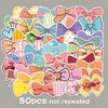 50 Creative Graffiti Stickers for Notebooks, Scooters, Suitcases, and Refrigerators