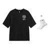 Li Ning BADFIVE T Shirts Men's Black Crew Neck Moderate AHSW161-3