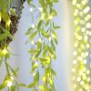 Battery Powered Imitation Leaf  String Light Green Leaf Artificial Leaf Lights  Party Decoration