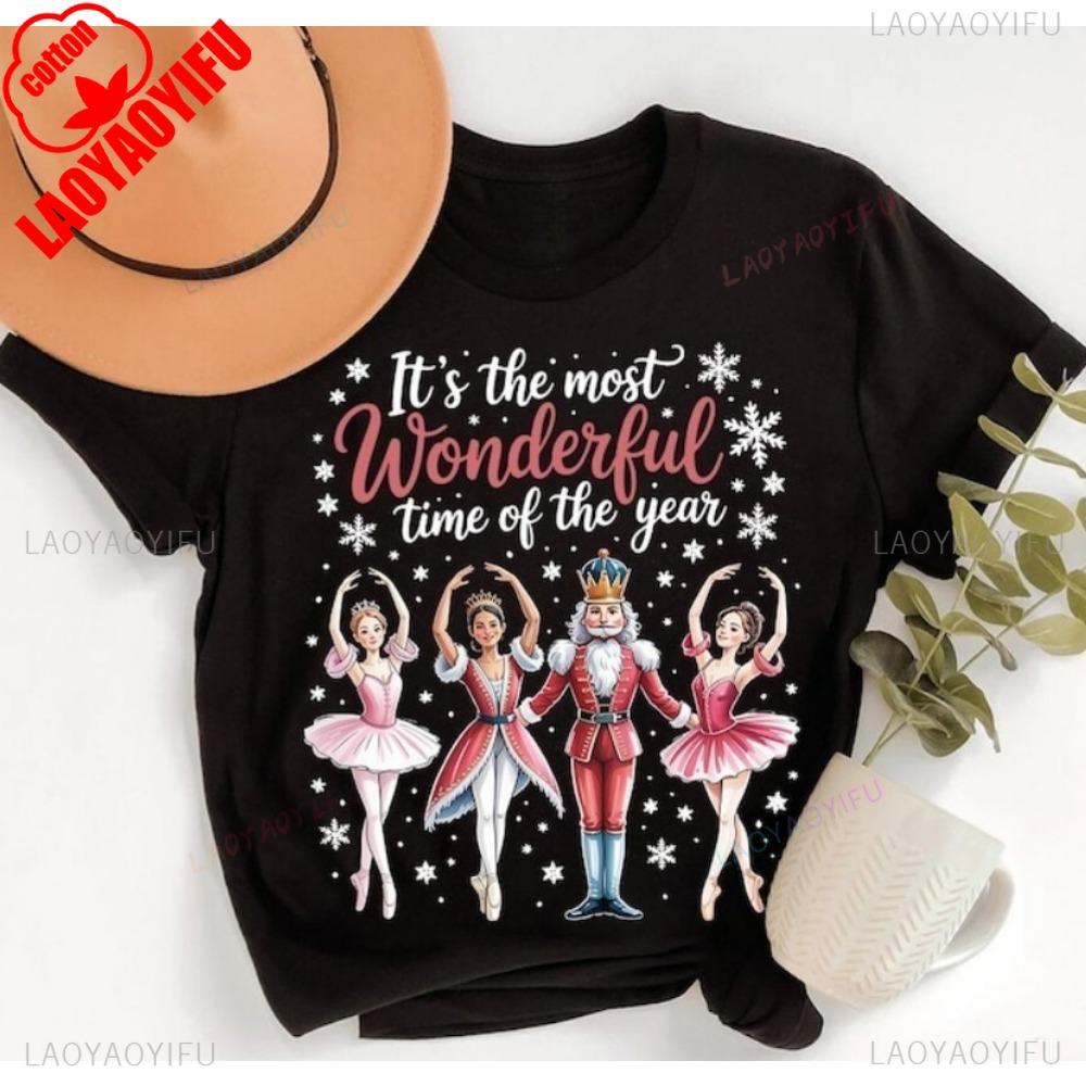 Most Wonderful Time of The Year Shirt Nutcracker Holiday Ballet Shirt Christmas Ballerina Shirt Ballet Lovers Tops S
