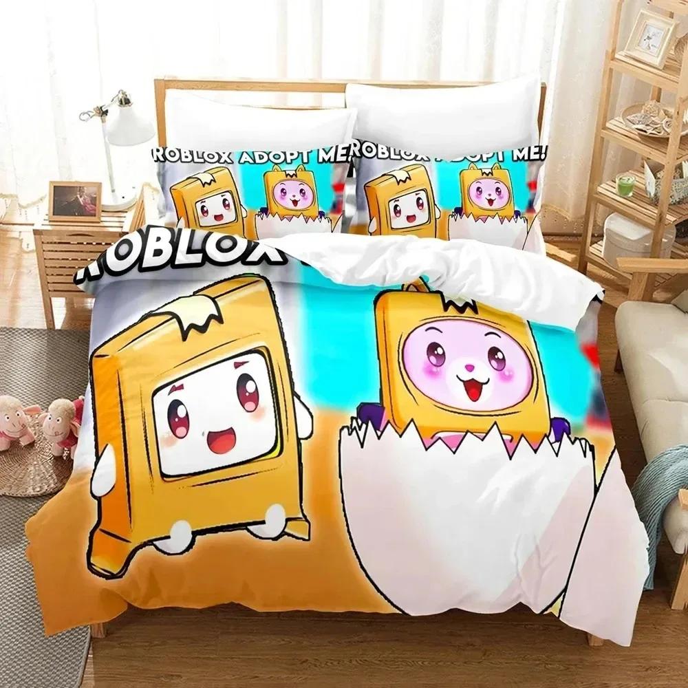 Lanky-box Foxy Boxy 3D NEW Duvet Cover Pillowcase Bedding Set Adult Boy Girl Bedroom Decoration Children Single Double Large