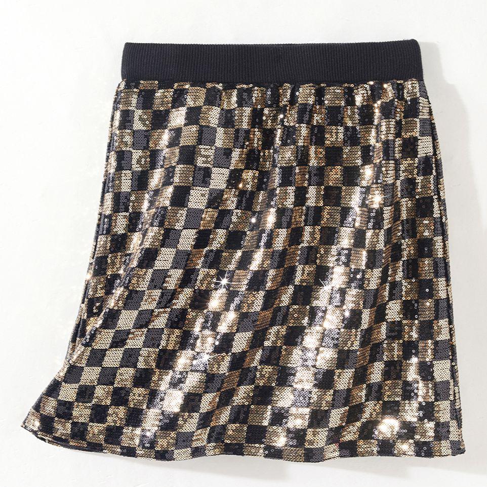 

Мини-юбка в клетку контрастного цвета с высокой талией E-girl, весенняя японская юбка Jupe Harajuku Faldas Mujer Moda C-227 One Size