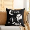 The CCure Rock Band Cushion Cover Silky Short Plush Invisible Zipper Dustproof Sofa Pillow Case For Home Decor