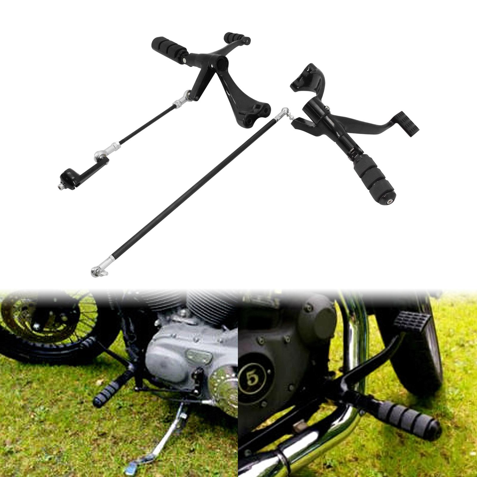 

Мотоцикл Forward Controls Повний комплект кілків Важелі Зв язки чорний для Harley Sportster 1200 Custom Seventy Two 883 Iron 04-22