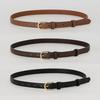BT8038 Classic Round Cowhide Belt 18mm 3 Colors