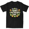 T-shirt Homme Saint Patrick T-shirts Mode Été Joyeux T-shirts Vintage Décontracté 100% Coton Hauts Cadeau