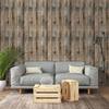 Retro Faux Wood Grain Peel And Stick Wallpaper Self-adhesive Wood Plank Wallpaper Roll Removable Vinyl Wall Covering For Restaur