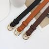 Double D Pin Buckle Women'S Design Thin Belt Women'S Skirt Decorative Jeans Belt 5 Colors Optional