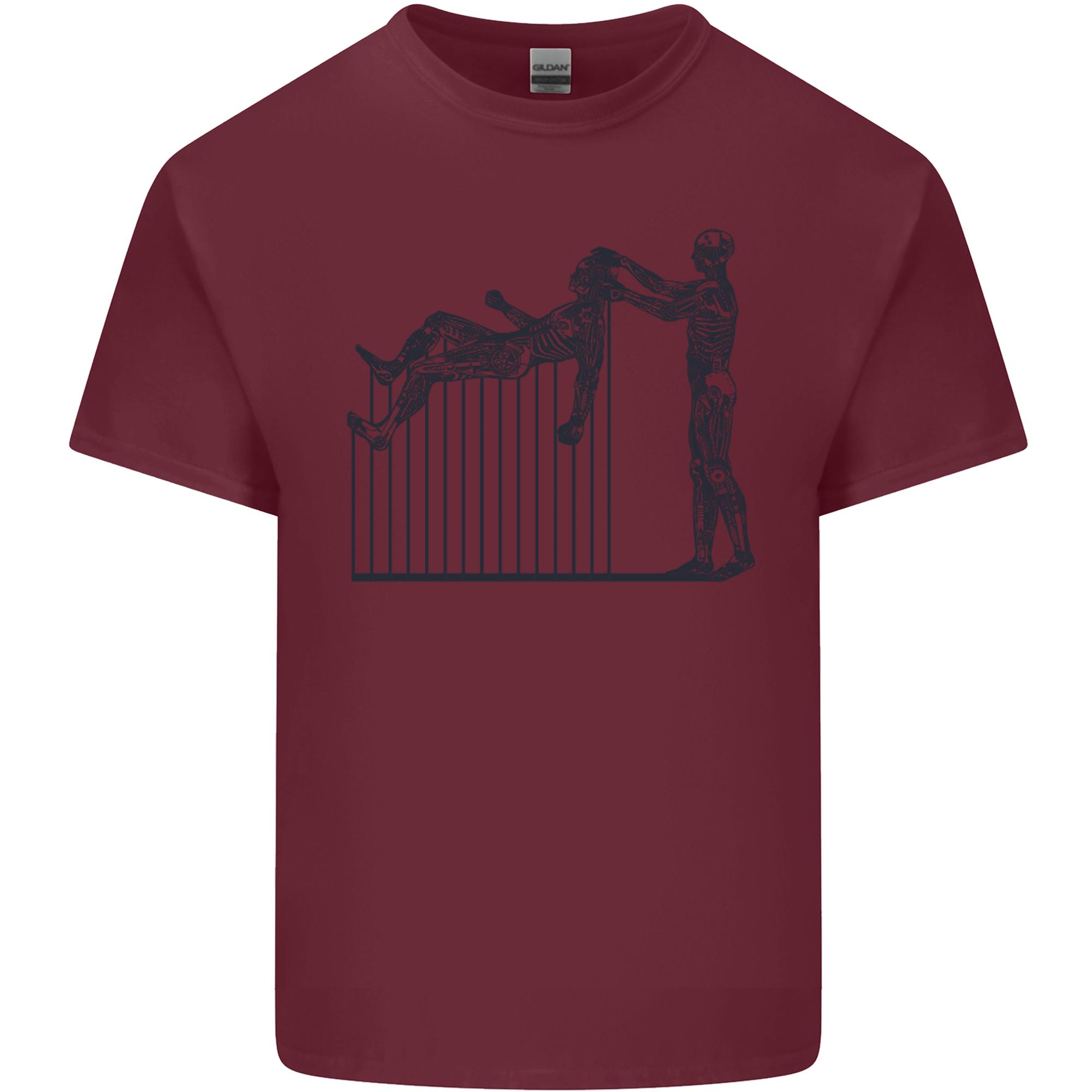 Robot Maintenance AI Futuristic SCFI Unisexs Light Cotton TShirt S