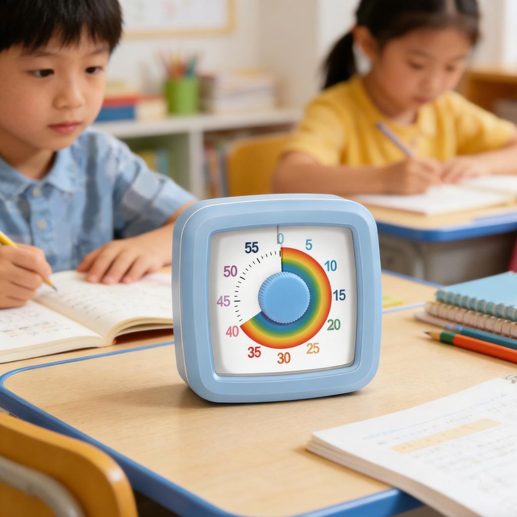 Kids Educational Timer With Rainbow Disk Countdown Timer Develop Concentration Skills And Time Management