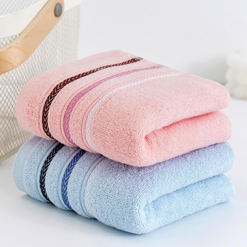 Full Cotton Absorbent Soft Bathing Household Towel Pure Cotton Face Wash Adult Thick Embroidery