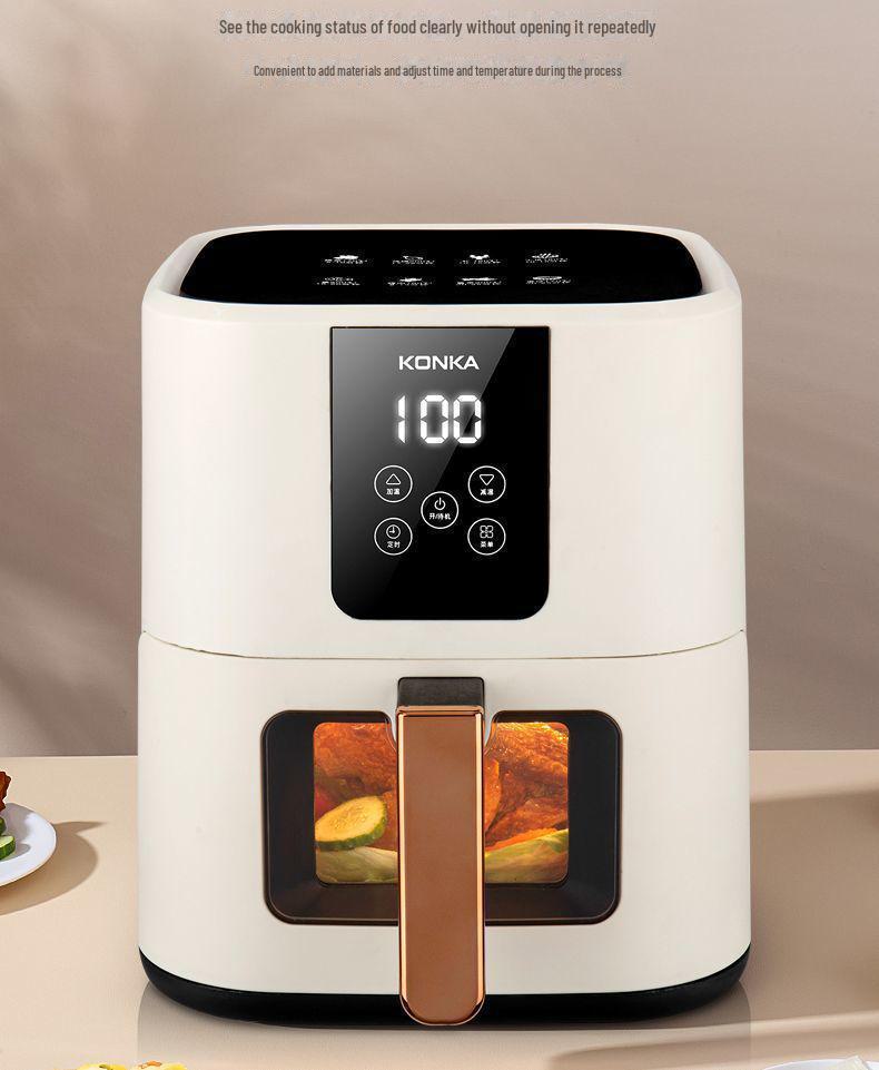 8L Large-Capacity Multifunctional Oil-Free Smokeless Electric Air Fryer for Home