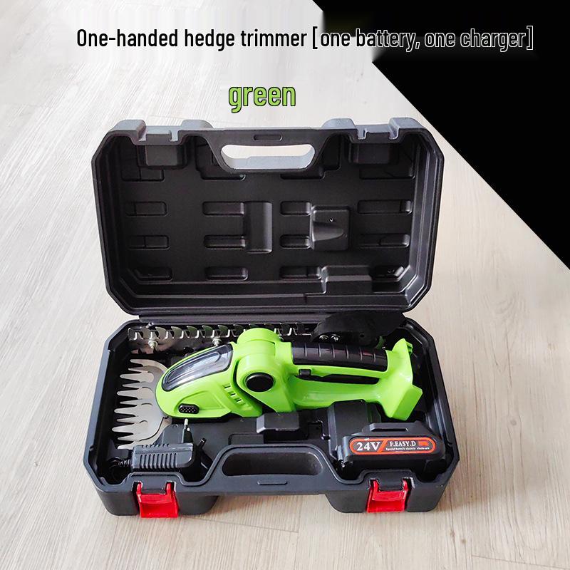 Rechargeable Dual-Purpose Electric Hedge Trimmer and Pruner - One-Handed Lawn & Garden Tool