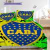 Boca Juniors Pattern Bedding Quilt Set Quilt Cover Pillowcase Home Decoration Birthday Gift (1 * duvet cover + 2 * pillowcase, without core)