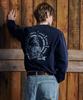 MAGOODGAN Swagver 3564 Pigment Galleon Semi-Overfit Navy Long Sleeve Tee