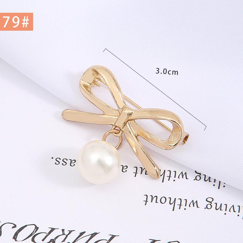 Pearl Anti-Exposure Brooch: Women's Waist-Cinching Pin & Clothing Decoration