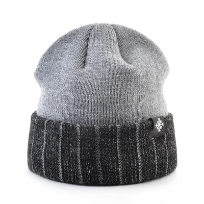 Dicke Wintermützen für Herren, gestrickt, warm, doppellagig, Skullies, Beanie-Mütze mit Samtbesatz, Outdoor, lässig, Ski, Strickmütze