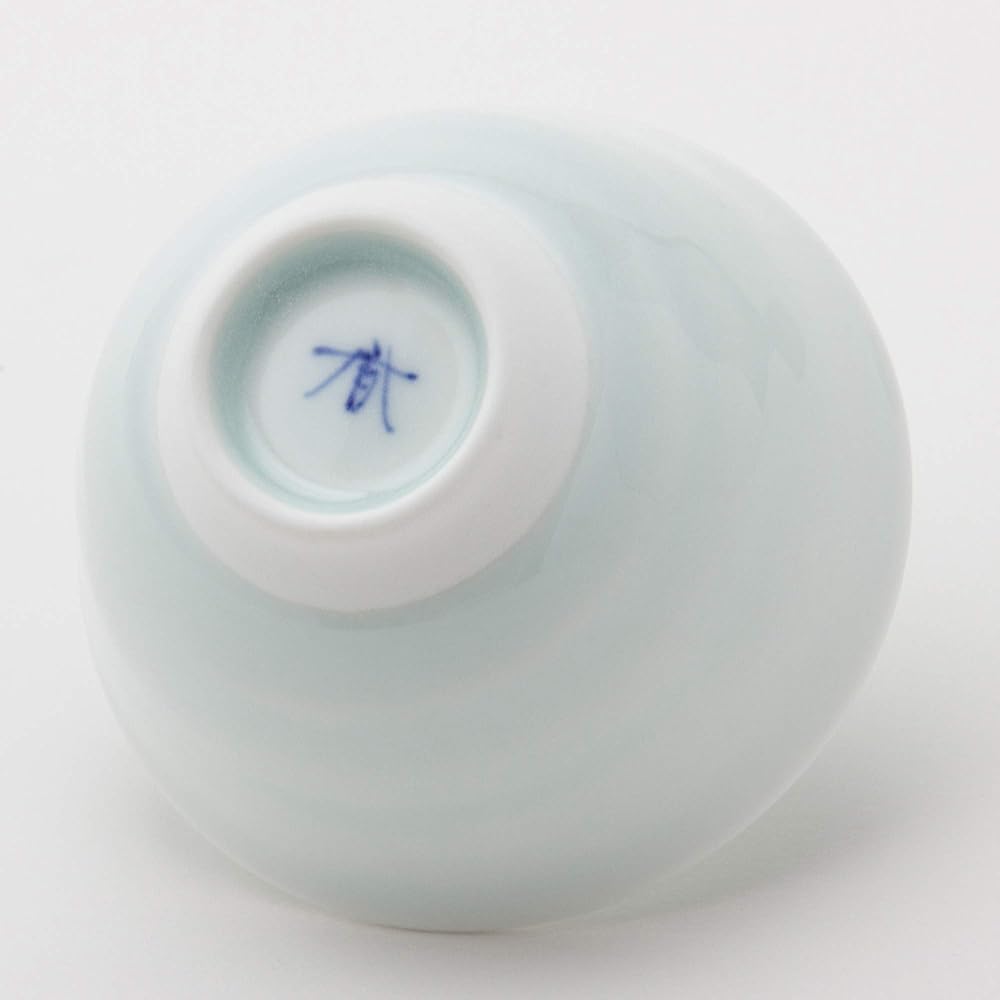 Hasami Porcelain Teapot and Teacup Set Blue Green 11439 in Gift Box
