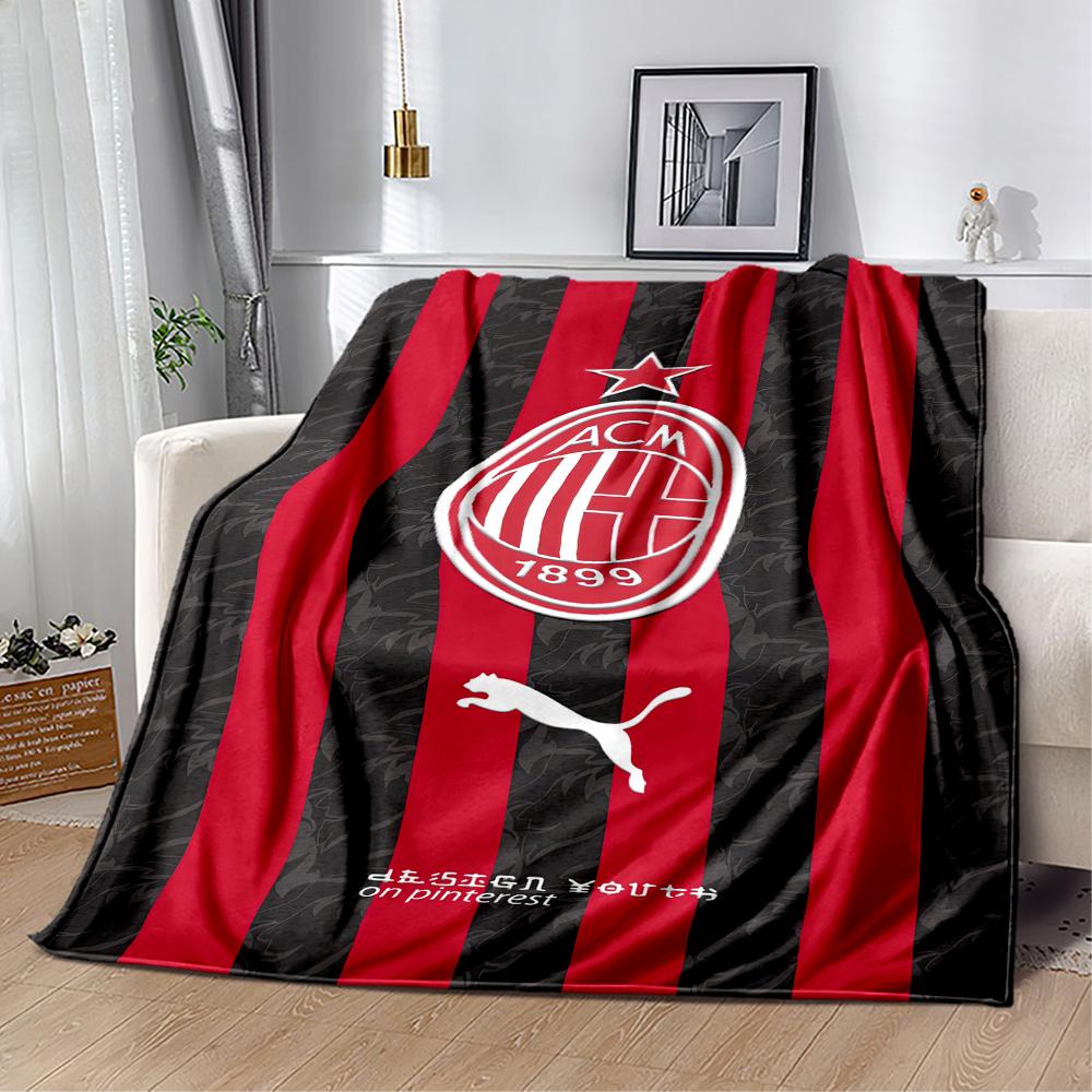 Ac Milan Blanket Durable Comfort Perfect For Chair Livingroom Office Allseason Use Warmthful Decor Perfect Gift For Relatives And Friends