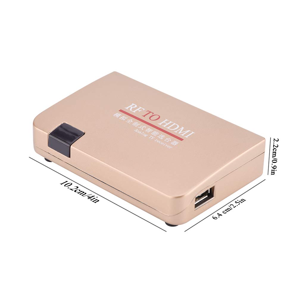 RCA to HDMI Converter, Analog TV Receiver Adapter, RF-HDMI All Standard Converter, Converter Adapter