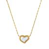 Thin Chain Love Temperament Personality Minimalist Furnace Real Gold Female Collarbone Necklace