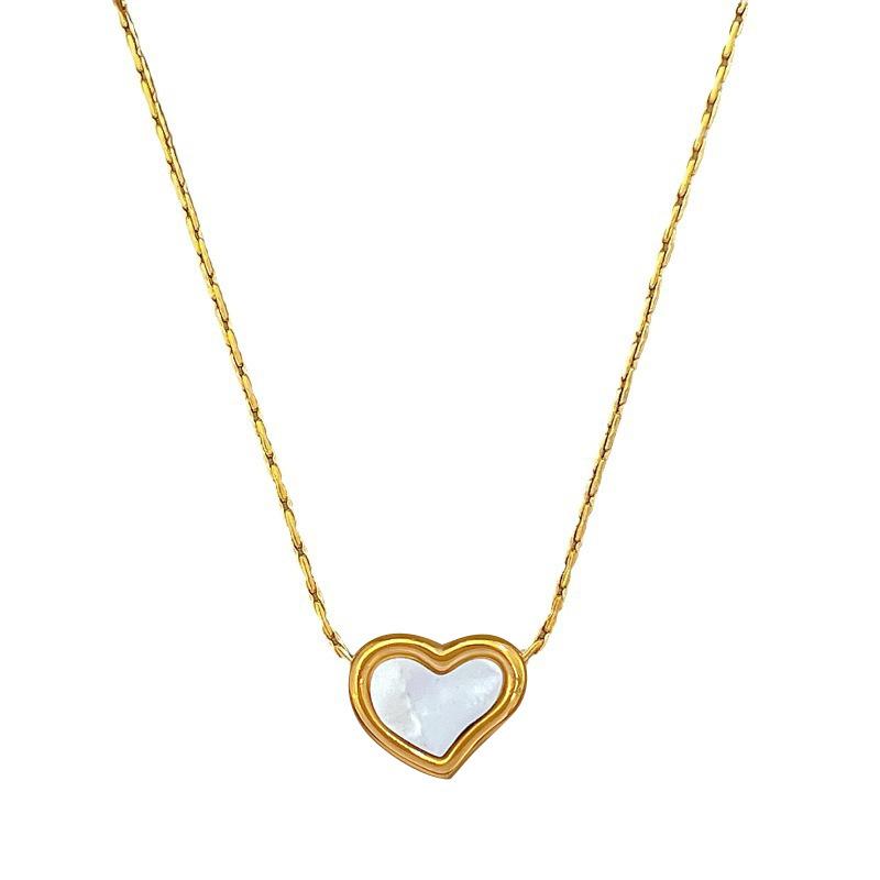 Thin Chain Love Temperament Personality Minimalist Furnace Real Gold Female Collarbone Necklace